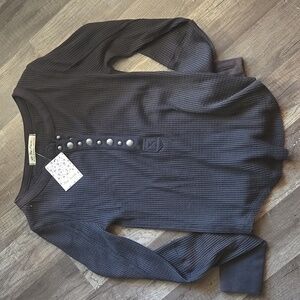 NWT Free People Henley long sleeve shirt
